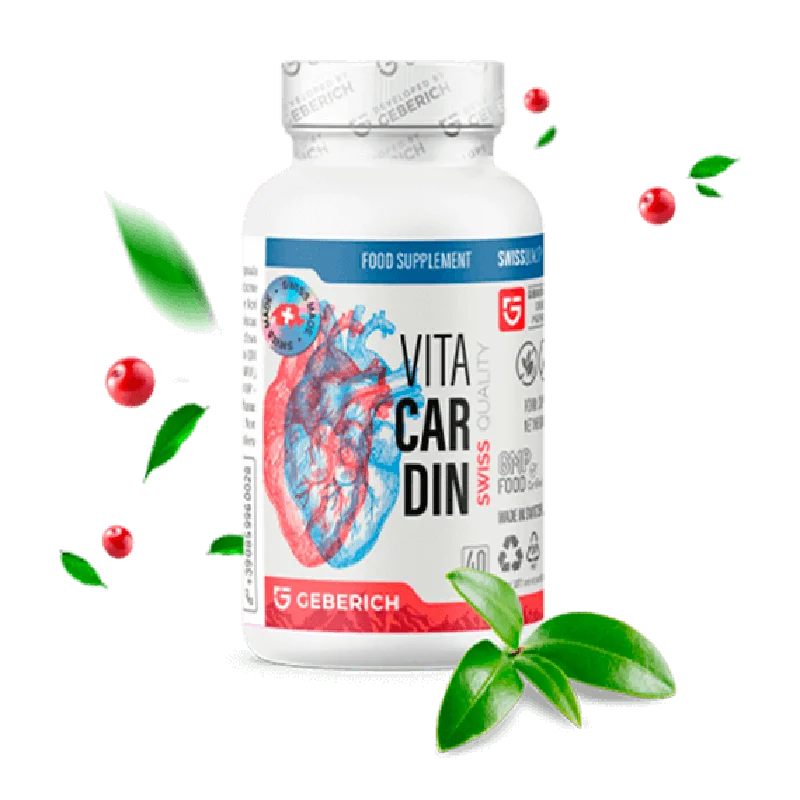 Vitacardin capsulas naturales para la salud cardiovascular con arandano espino y CoQ10